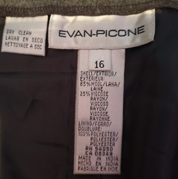 NWOT Evan-Picone wool blend skirt - Picture 5 of 5